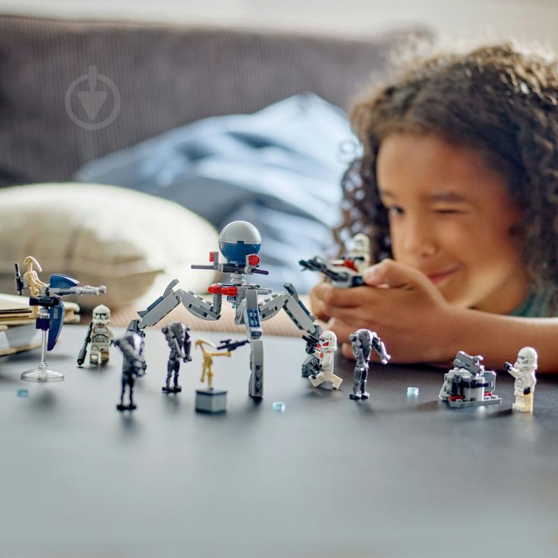 Конструктор LEGO Star Wars Клоны-пехотинцы и Боевой дроид Боевой набор 75372 - фото 4