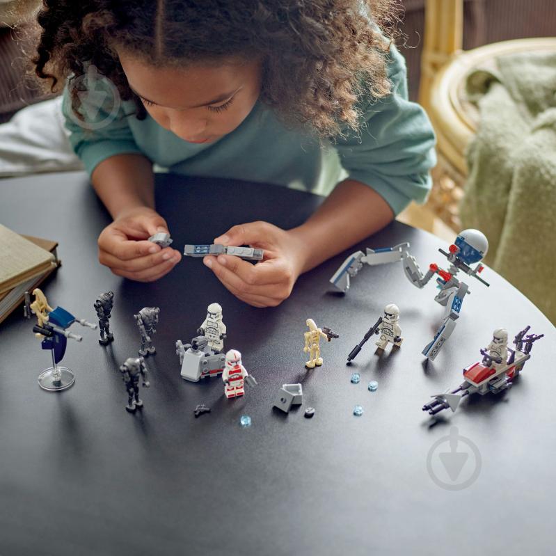 Конструктор LEGO Star Wars Клоны-пехотинцы и Боевой дроид Боевой набор 75372 - фото 5