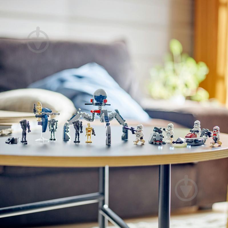 Конструктор LEGO Star Wars Клоны-пехотинцы и Боевой дроид Боевой набор 75372 - фото 6