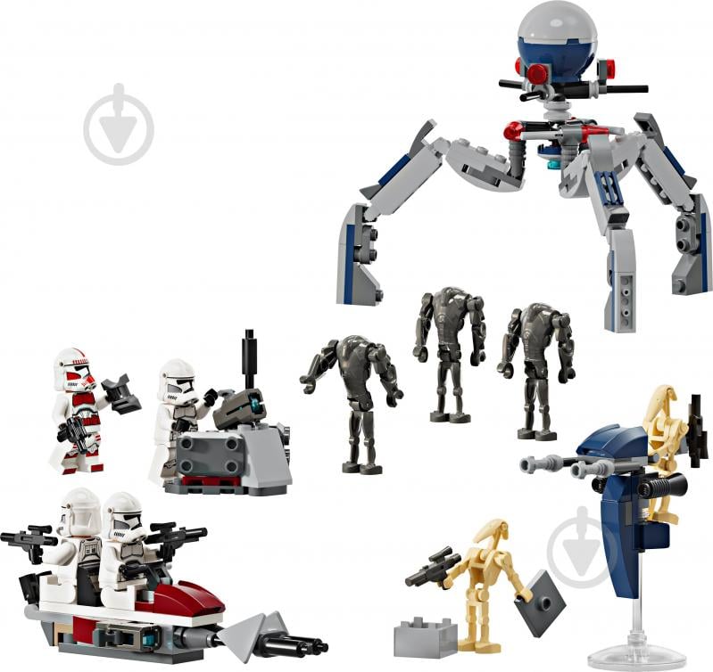 Конструктор LEGO Star Wars Клоны-пехотинцы и Боевой дроид Боевой набор 75372 - фото 3