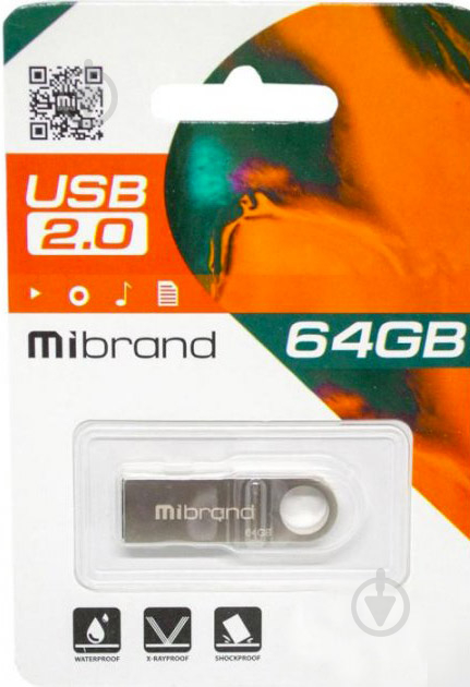 Флешпам'ять USB Mibrand Puma 64 ГБ USB 2.0 silver (MI2.0/PU64U1S) - фото 2