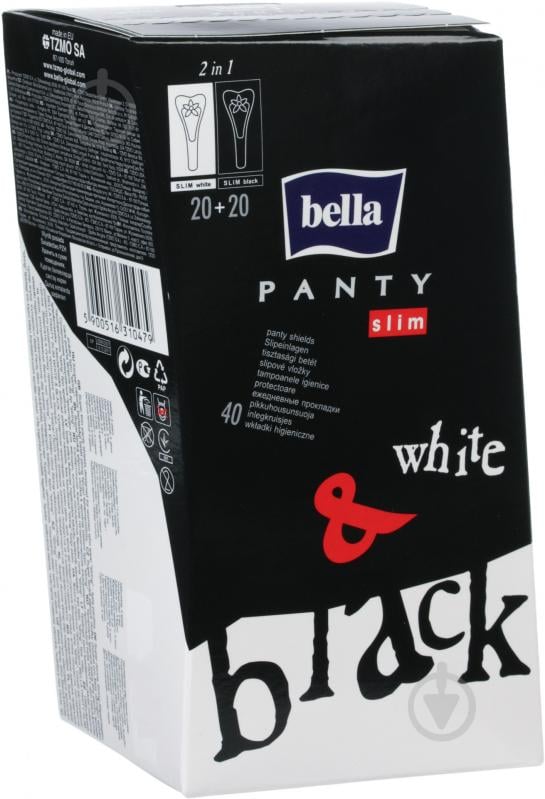 Прокладки щоденні Bella Panty Slim Black & White normal 40 шт. - фото 2