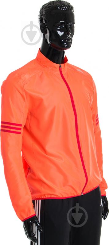 Вітрівка чоловіча демісезонна Adidas RESPONSE WIND JACKET AX6495 р.S коралова - фото 2