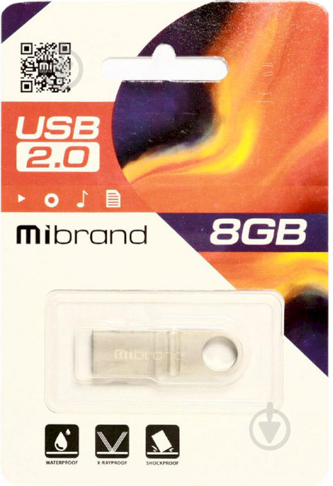 Флешпам'ять USB Mibrand Puma 8 ГБ USB 2.0 silver (MI2.0/PU8U1S) - фото 2