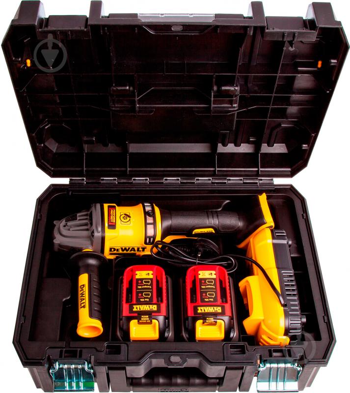 Болгарка (угловая шлифмашина) DeWalt FleхVolt аккумуляторная DCG414T2 FleхVolt - фото 3