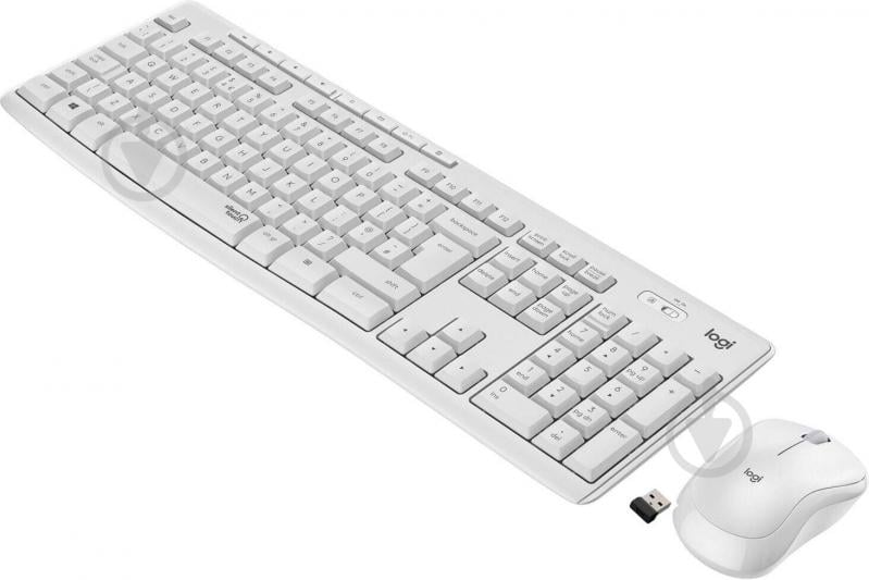 Комплект клавиатура и мышь Logitech MK295 Silent Wireless Combo White (L920-009824) - фото 1