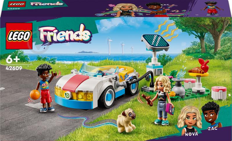 Конструктор LEGO Friends Електромобіль і зарядний пристрій 42609 - фото 1