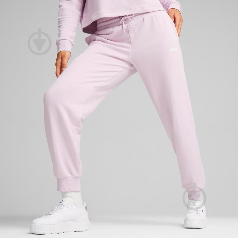 Брюки Puma ESS+ SMALL LOGO HW PANTS TR 67874460 р.XS розовый - фото 2