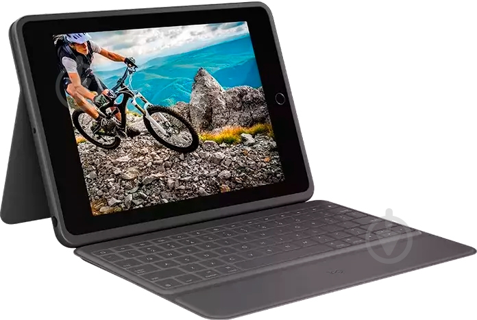 Чехол-клавиатура Logitech Rugged Folio graphite (L920-009319) - фото 2