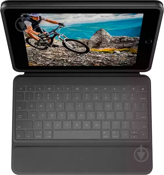 Чехол-клавиатура Logitech Rugged Folio graphite (L920-009319) - фото 1