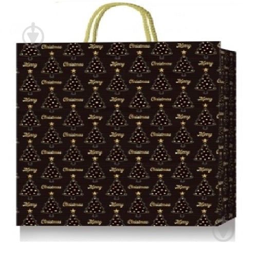 Пакет подарунковий S 18х23х8 см чорний із золотом Buromax - фото 1 Пакет подарунковий S 18х23х8 см чорний із золотом Buromax - фото 1