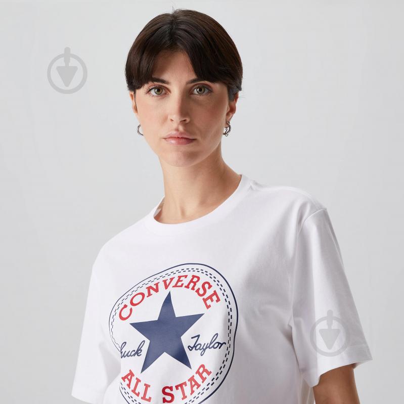 Футболка Converse Chuck Patch Tee 10025459-102 р.XS белый - фото 4
