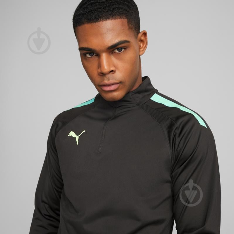 Джемпер Puma TEAMLIGA 1/4 ZIP TOP 65723651 р.S чорний - фото 6