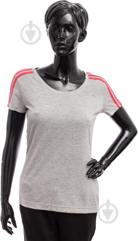 Футболка Adidas ESS 3S SLIM TEE AY4791 2XS серый - фото 1