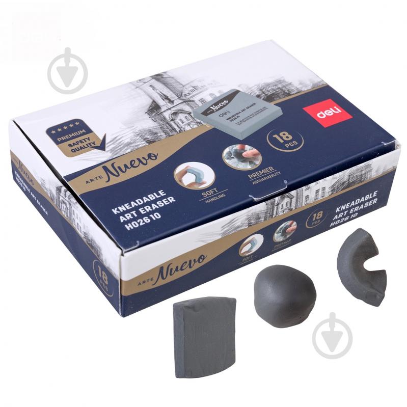 Гумка EH02610 сiра Клячка Deli - фото 3