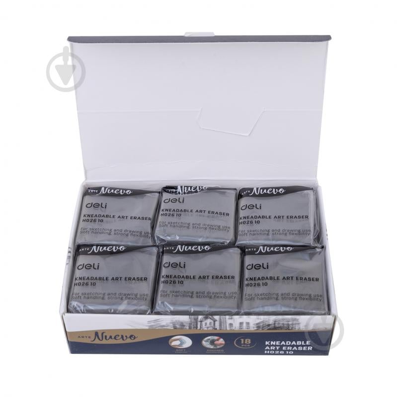 Гумка EH02610 сiра Клячка Deli - фото 5