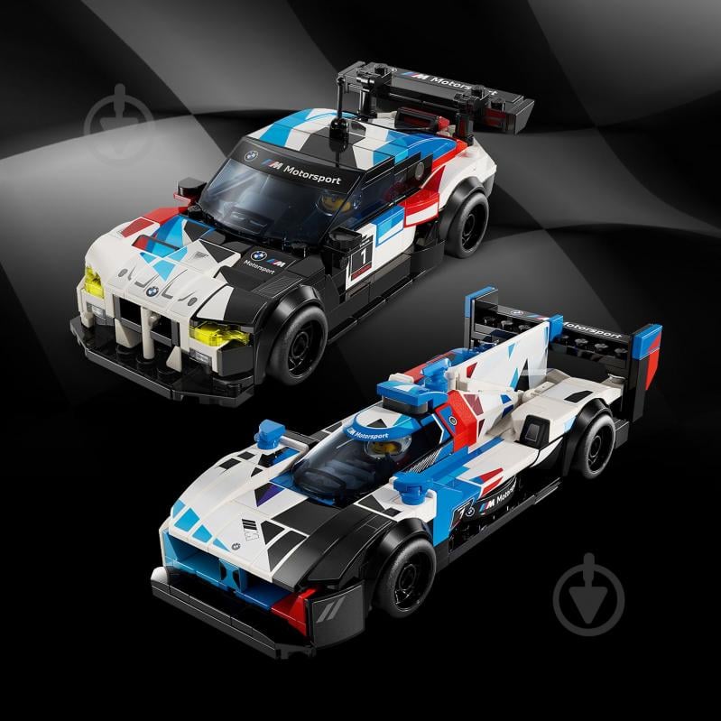 Конструктор LEGO Speed Champions Автомобілі для перегонів BMW M4 GT3 і BMW M Hybrid V8 76922 - фото 9