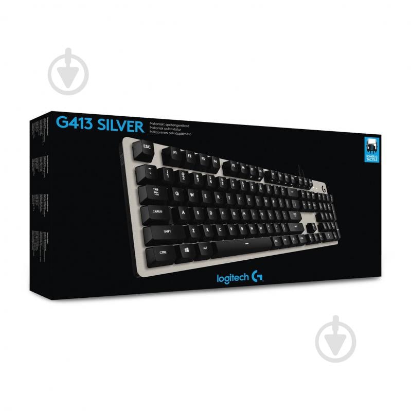 Клавиатура Logitech G413 Mechanical Gaming (L920-008476) silver - фото 6 Клавиатура Logitech G413 Mechanical Gaming (L920-008476) silver - фото 6