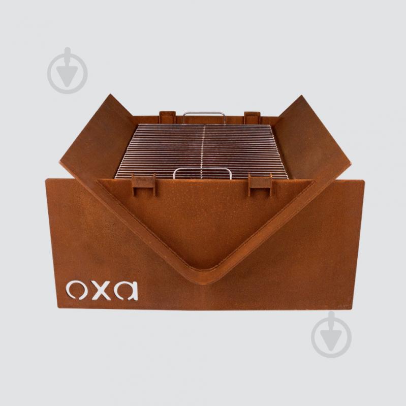 Гриль-очаг OXA Corner з CorTen 730х730х400 мм - фото 2