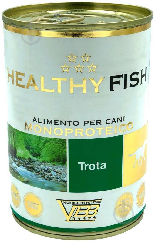 Корм для всех пород Healthy Fish паштет монопротеин форель 400 г 400 г - фото 1