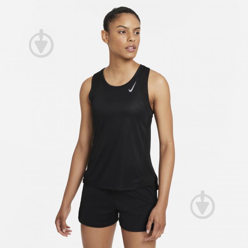 Майка Nike DF RACE SINGLET DD5940-010 р.XS чорний - фото 1