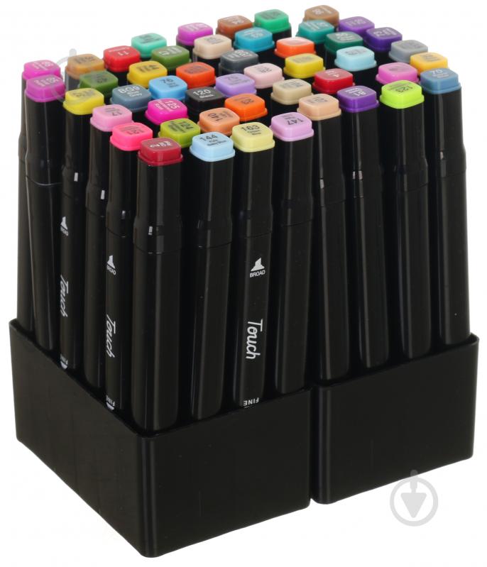 Набір двосторонніх маркерів Touch 48 шт. різнокольоровий - фото 2 Набір двосторонніх маркерів Touch 48 шт. різнокольоровий - фото 2