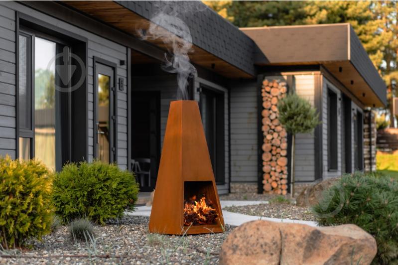 Кострова чаша OXA Taper з CorTen 	600х600х1400 мм - фото 7