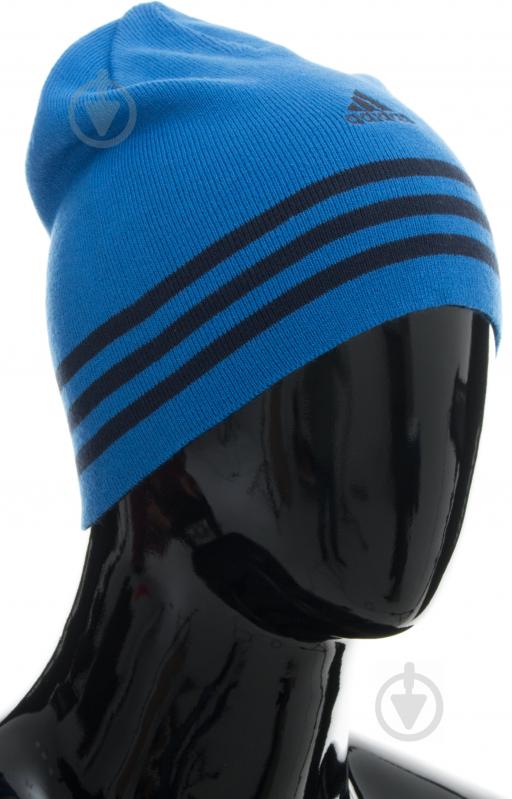 Шапка Adidas Essentials Beanie AY4884 р.L синий - фото 2