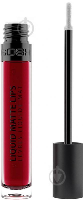 Помада рідка Gosh Liquid Matte Lips 009 The Red 4 мл - фото 1