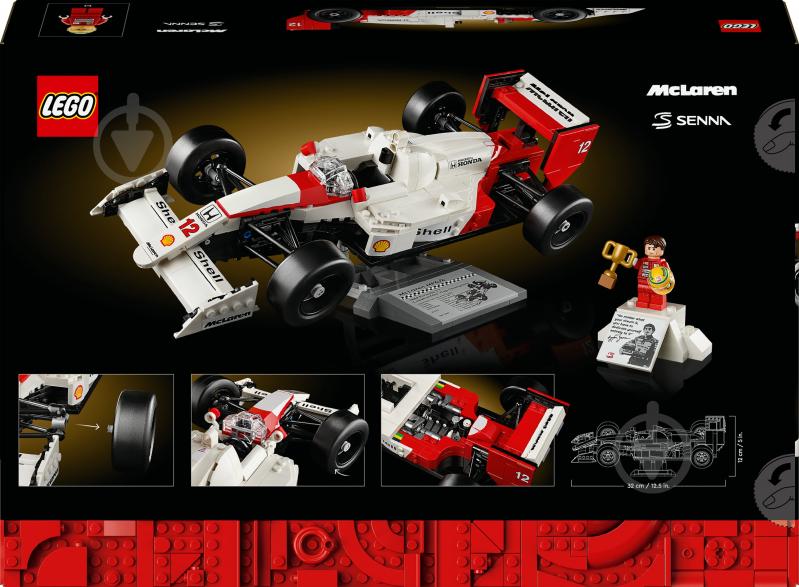 Конструктор LEGO Icons McLaren MP4/4 и Айртон Сенна 10330 - фото 2