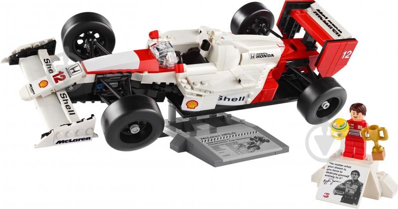 Конструктор LEGO Icons McLaren MP4/4 и Айртон Сенна 10330 - фото 3