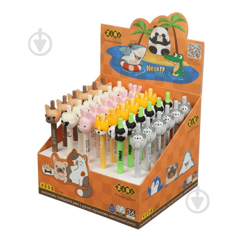 Ручка шариковая ZiBi CUTE ANIMALS ZB.2233 - фото 2