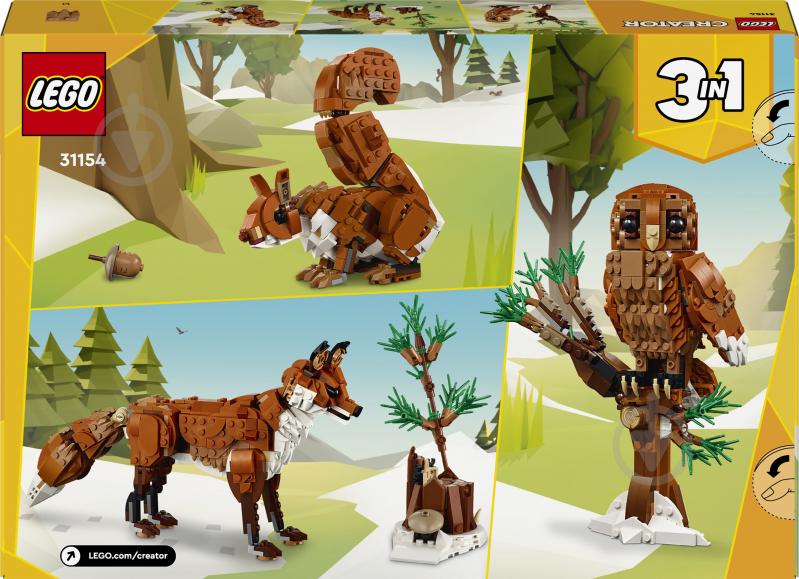 Конструктор LEGO Creator Лесные животные: Рыжая лиса 31154 - фото 2