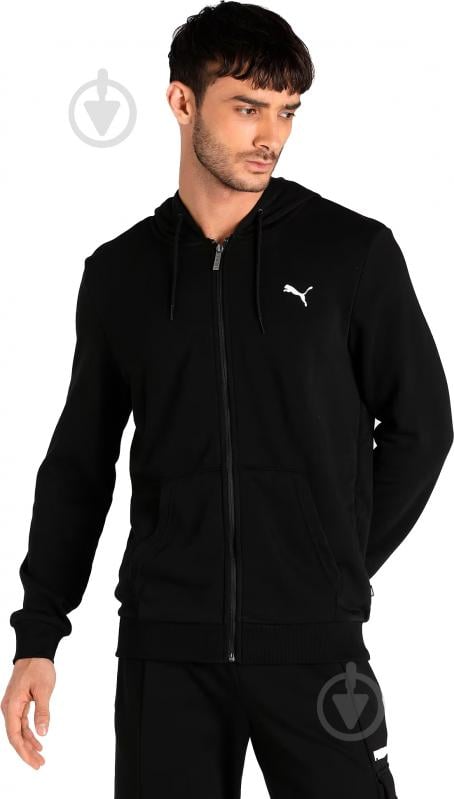 Джемпер Puma ESS FZ HOODY TR M 84721901 р.S черный - фото 1