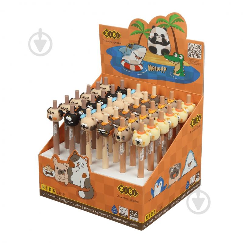Ручка шариковая ZiBi EMOJI ANIMALS ZB.2234 - фото 2