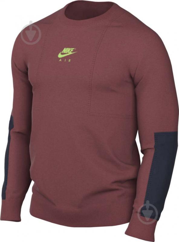 Світшот Nike M NSW NIKE AIR BB FLC CREW DD6403-661 р. 2XL бордовий - фото 1