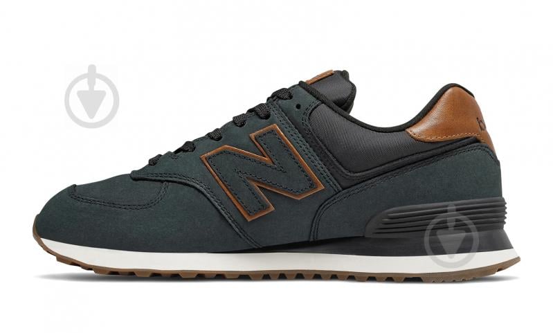 Кросівки чоловічі зимові New Balance ML574NBI р.40,5 чорні - фото 2