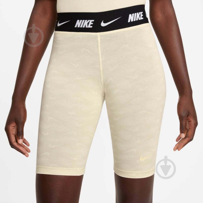 Велосипедки Nike W NSW SHORT AOP PRNT LGGNG DM4658-715 р. XS бежевий - фото 1