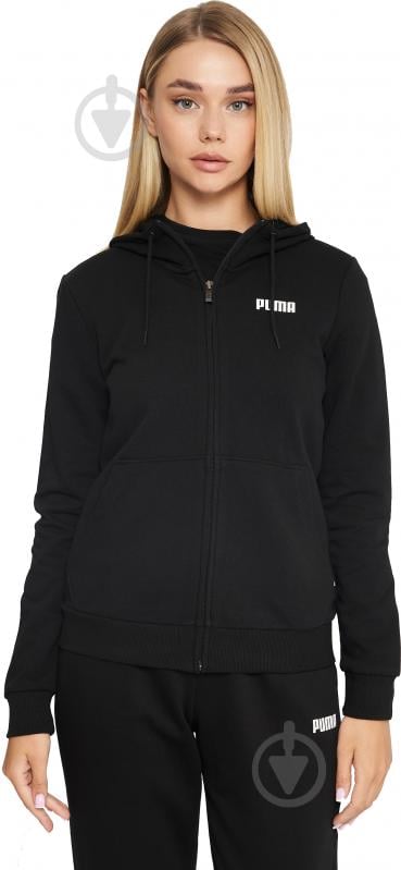 Джемпер Puma ESS FZ HOODY TR W 84720001 р.XS черный - фото 1