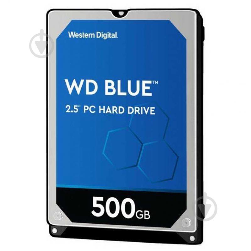 Жесткий диск Western Digital Blue 500 ГБ 2,5" SATA III (WD5000LPZX) silver - фото 1