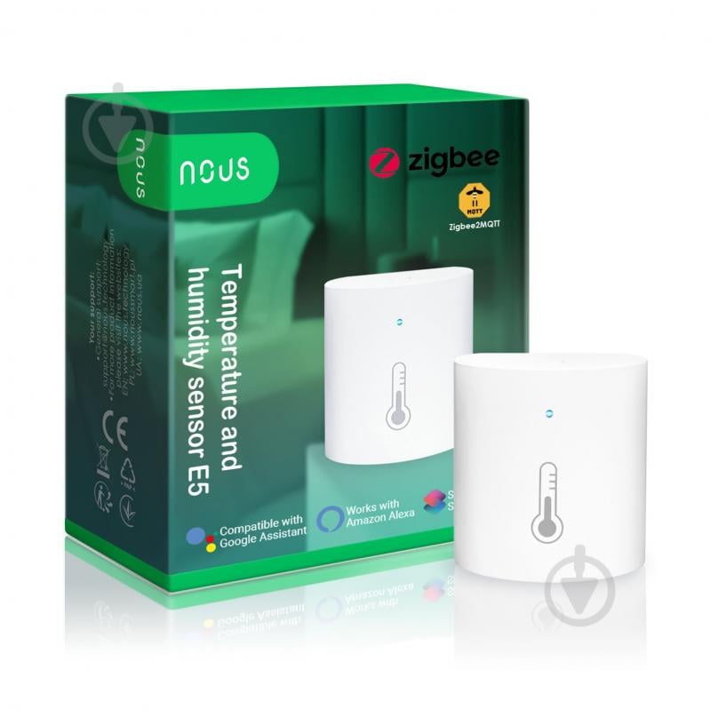 УЦІНКА! Розумний датчик температури Nous E5 (ZigBee) білий (УЦ №2531) - фото 11 УЦІНКА! Розумний датчик температури Nous E5 (ZigBee) білий (УЦ №2531) - фото 11