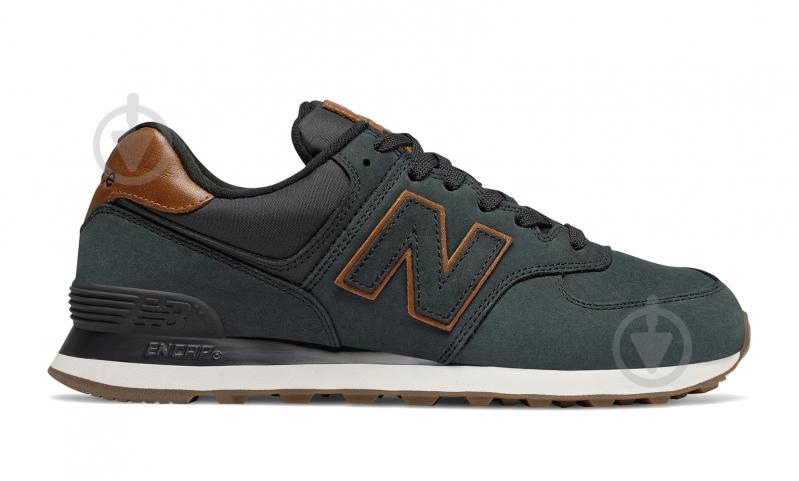 Кросівки чоловічі зимові New Balance ML574NBI р.45,5 чорні - фото 1