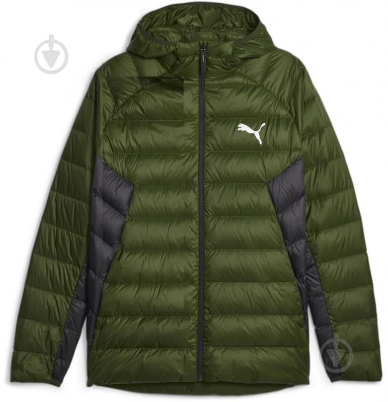 Пуховик Puma PACKLITE HOODED DOWN JACKET 84935531 р.L зеленый - фото 1