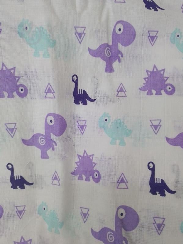 Пелюшки Моя планета муслін К150-2 75x100 см білий із принтом - фото 1