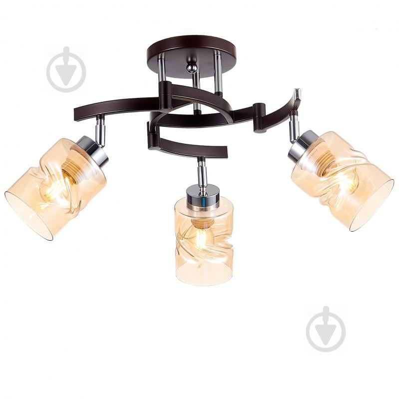 Люстра стельова Victoria Lighting 3x60 Вт Е27 хром/венге Will/PL3 - фото 1