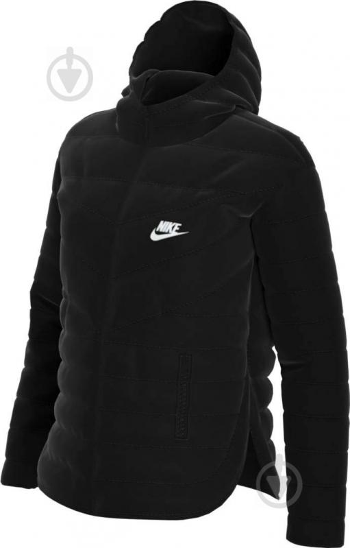 Куртка женская зимняя Nike W NSW TF RPL WINDRUNNER HD JKT DH4073-010 р.M черная - фото 1