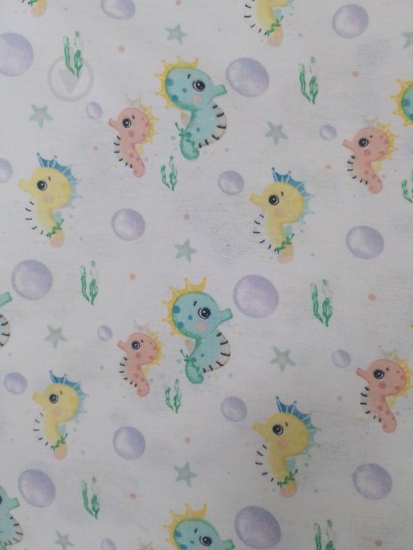 Пелюшки Моя планета фланель полегшена К192-45 90х100 см білий із принтом - фото 1