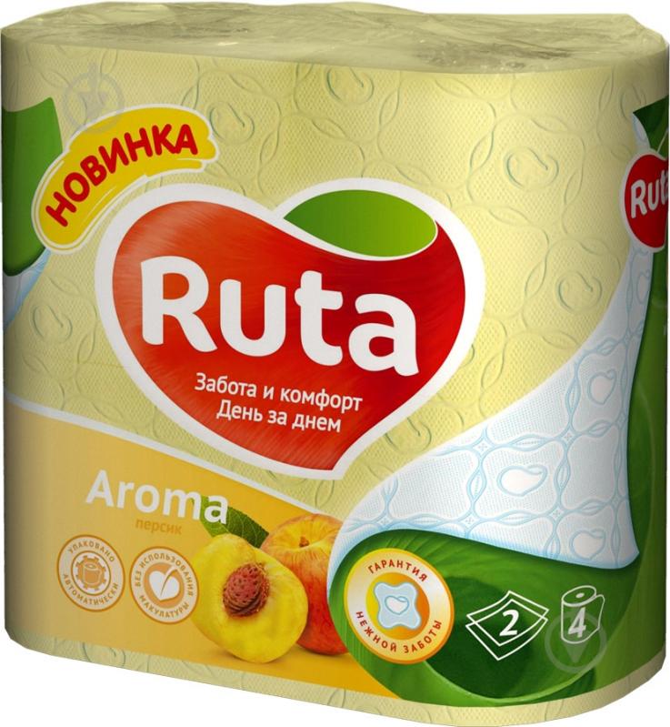 Туалетная бумага Ruta Aroma жовтий двухслойная 4 шт. - фото 2