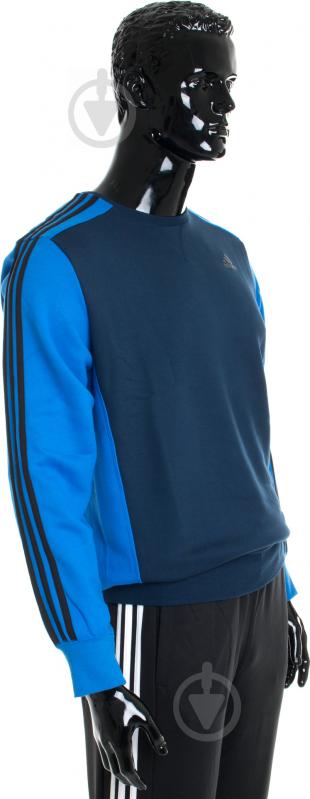 Свитшот Adidas Essentials 3-Stripes AY5472 р. XL синий - фото 2