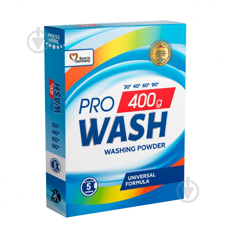 Порошок для машинной и ручной стирки Pro Wash 0,4 кг - фото 1